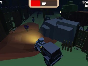 Blocky Zombie Highway