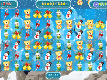 Christmas Game Frozen Match 3 Game Sweet Baby Girl
