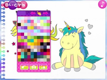 Fabulous Cute Unicorn Coloring Book