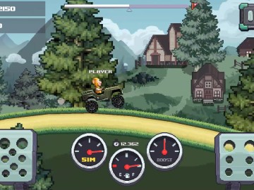 Hill Climb Pixel Car