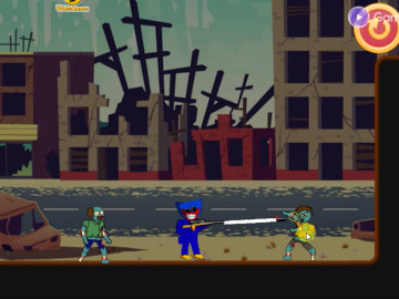 Huggy Wuggy vs Zombies